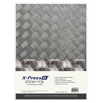 Picture of X-Press It Sticky Foil Tread Plate A4