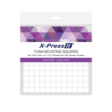 Picture of X-Press It Foam Mounting Squares 12x12mm 144pcs