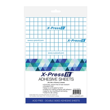 Picture of X-Press It Double Sided Tape Sheets A5 (5 Sheet Pack)