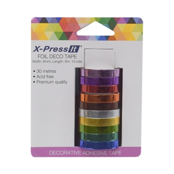 Picture of X-Press It Deco Tape Foil 6mm x 5m x 10 rolls