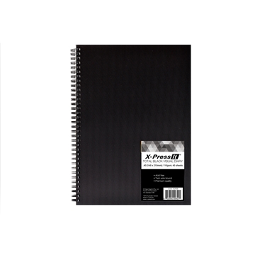 Picture of Visual Diary A5 Black 40 Sheets
