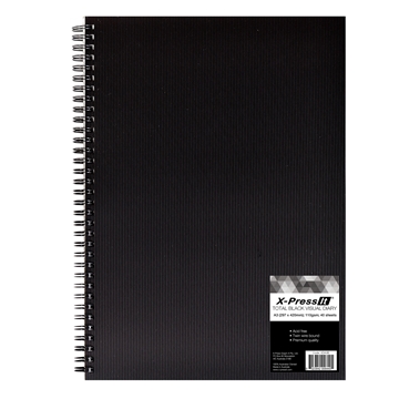 Picture of Visual Diary A3 Black 40 Sheets 